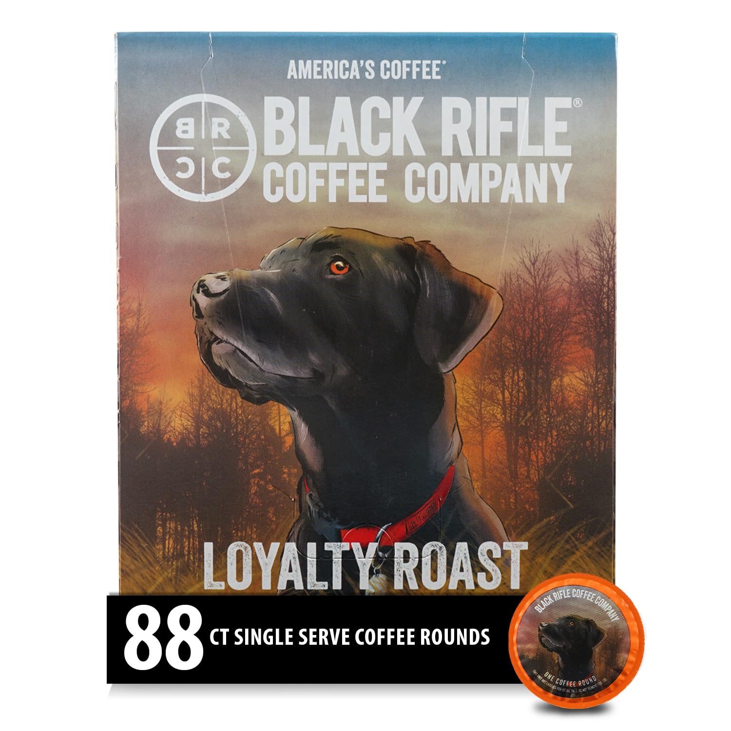 Black Rifle Coffee Company, Single Serve Coffee Pods, Tactisquatch, Dark Roast Coffee Pods, 88 Count
