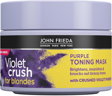 John Frieda Violet Crush Purple Toning Hair Mask for Blonde Hair 250 ml, Purple Toning Hair Mask for Brassy Blonde Hair : Amazon.co.uk: Beauty