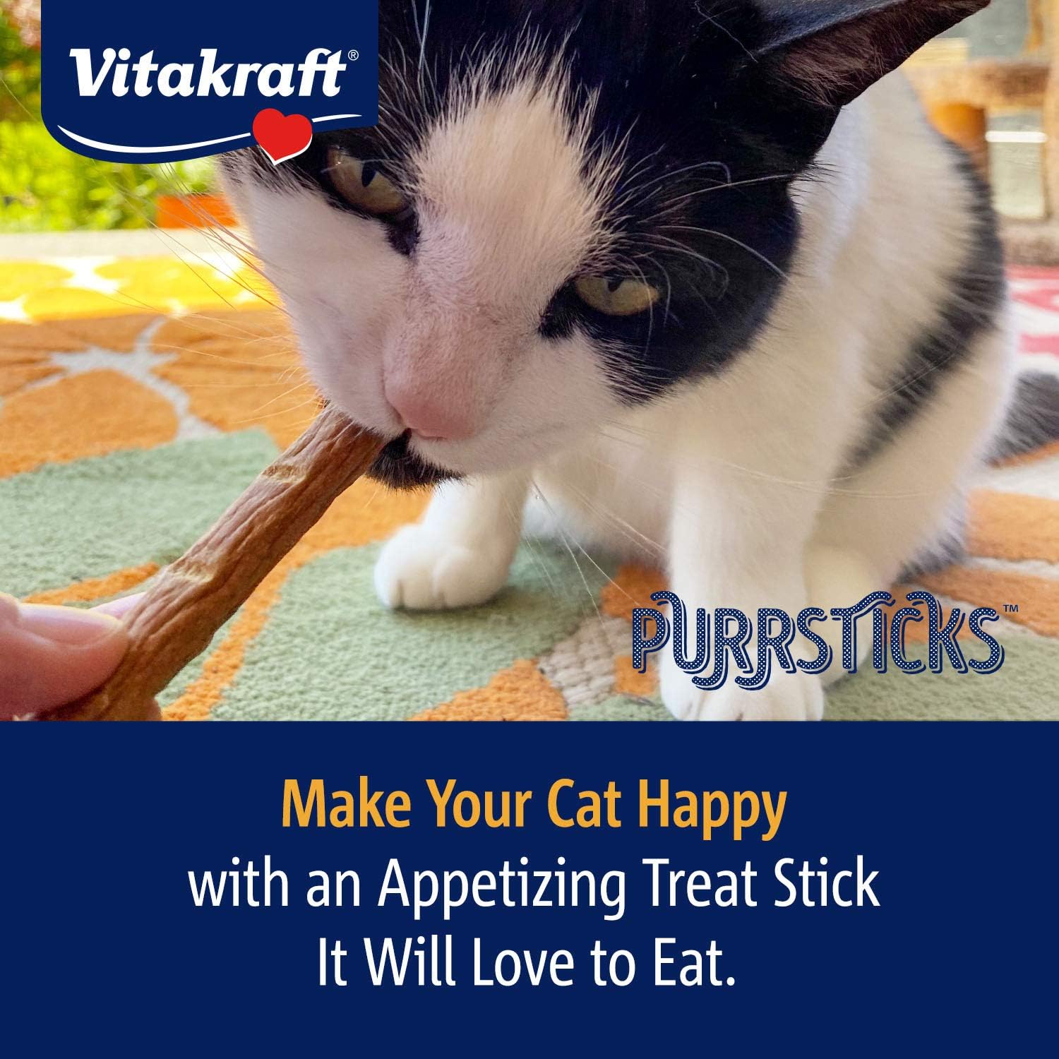 Vitakraft PurrSticks Meaty Cat Sticks - Chicken - Segmented and Breakable Meatstick - Deliciously Tender - Multi Pack of 4 : Pet Supplies