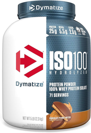 Dymatize ISO 100 Whey Protein Powder with 25g of Hydrolyzed 100% Whey