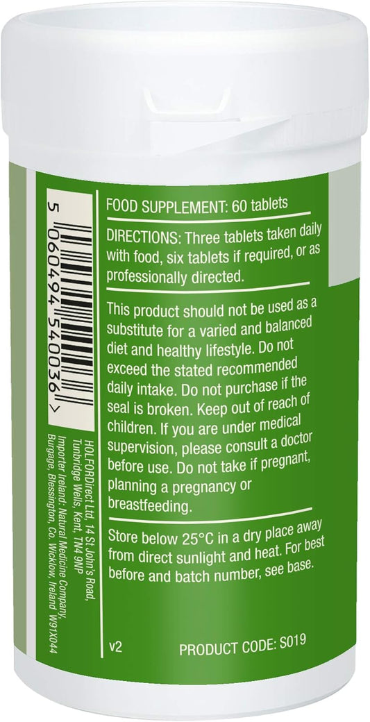 Patrick Holford Allex/Allergy & Food Intolerance Relief Supplement/For Immune Response Support / 5 Nutrients/Vitamin C, Quercetin, Bromelain + / 60 Capsules/Allergen-Free/For Women & Men