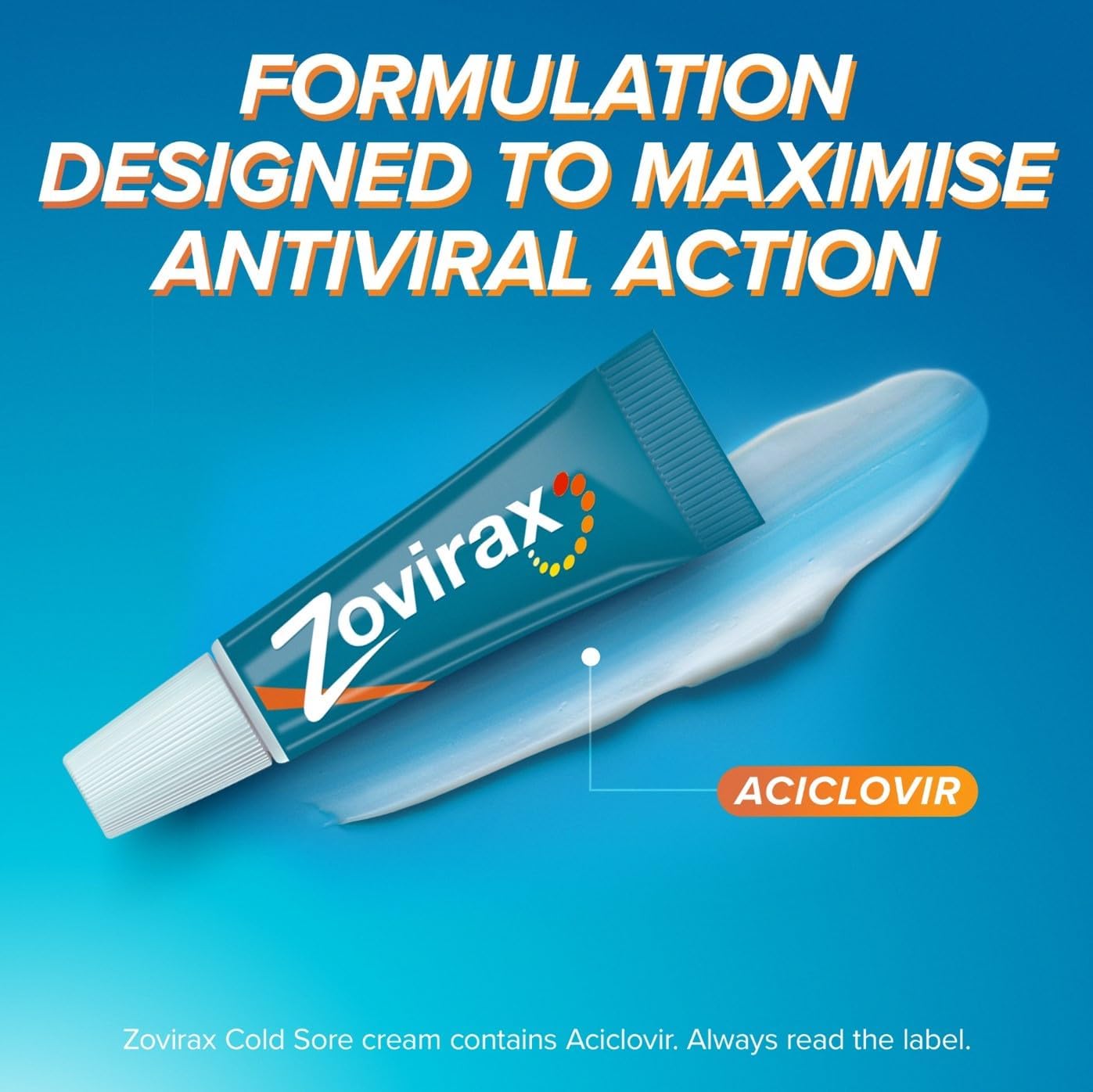 Zovirax Cold Sore Cream, Cold Sore Treatment That Speeds Healing Time, 2 g (Pack of 2) : Amazon.co.uk: Health & Personal Care