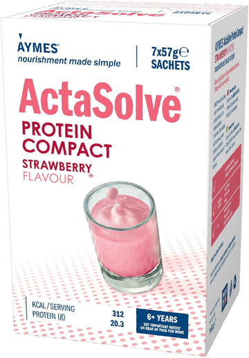 Aymes - Actasolve Protein Compact - Unflavoured - 42 Servings - High Protein Nutritional Powder - Gluten Free & Vegetarian - Suitable For Adults And Children Aged 3+