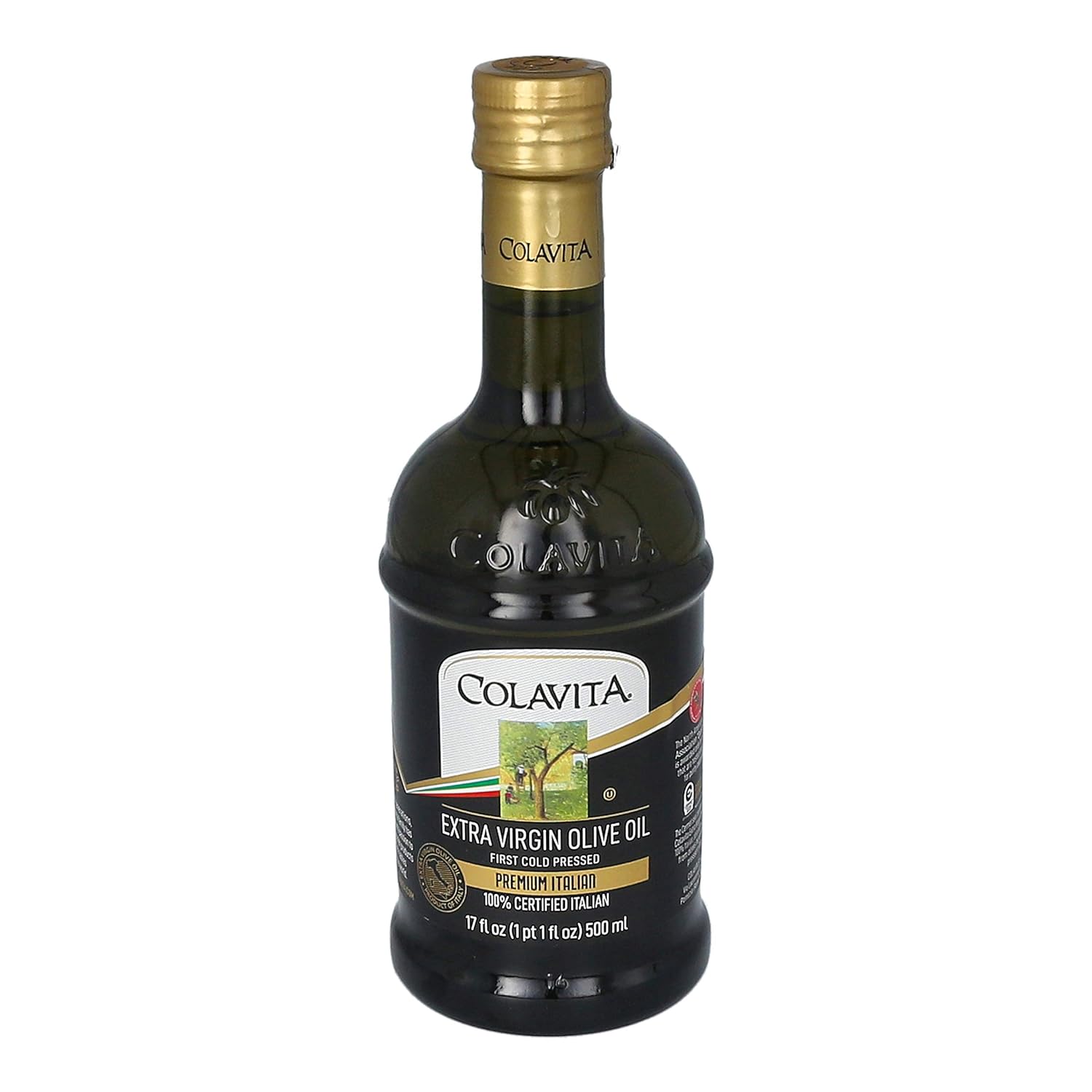 Colavita Premium Italian Extra Virgin Olive Oil, 17 oz (Pack of 2), Glass Bottles : Grocery & Gourmet Food