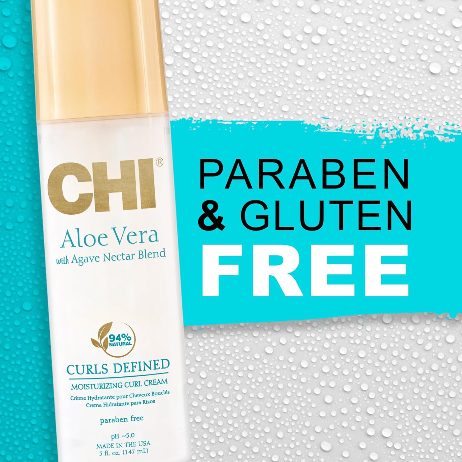 CHI Aloe Vera Curls Defined Control Gel, 147 ml White : Amazon.co.uk: Beauty