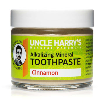 Uncle Harry's Cinnamon Remineralizing Toothpaste | Natural Whitening Toothpaste Freshens Breath & Promotes Enamel | Vegan Fluoride Free Toothpaste