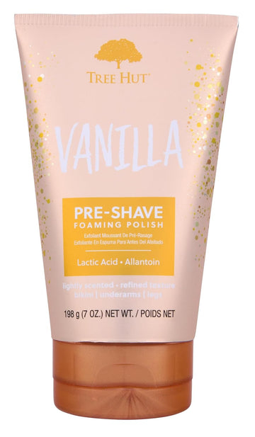 Tree Hut Vanilla Shave Prep Polish | Gently Soothe & Prep Skin For An Even Closer Shave | Exfoliating Shave Essential | 7 Fl Oz