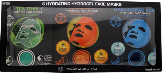 Skin Treats Hydrogel Face Masks Gift Set - 6 X 60G Pack