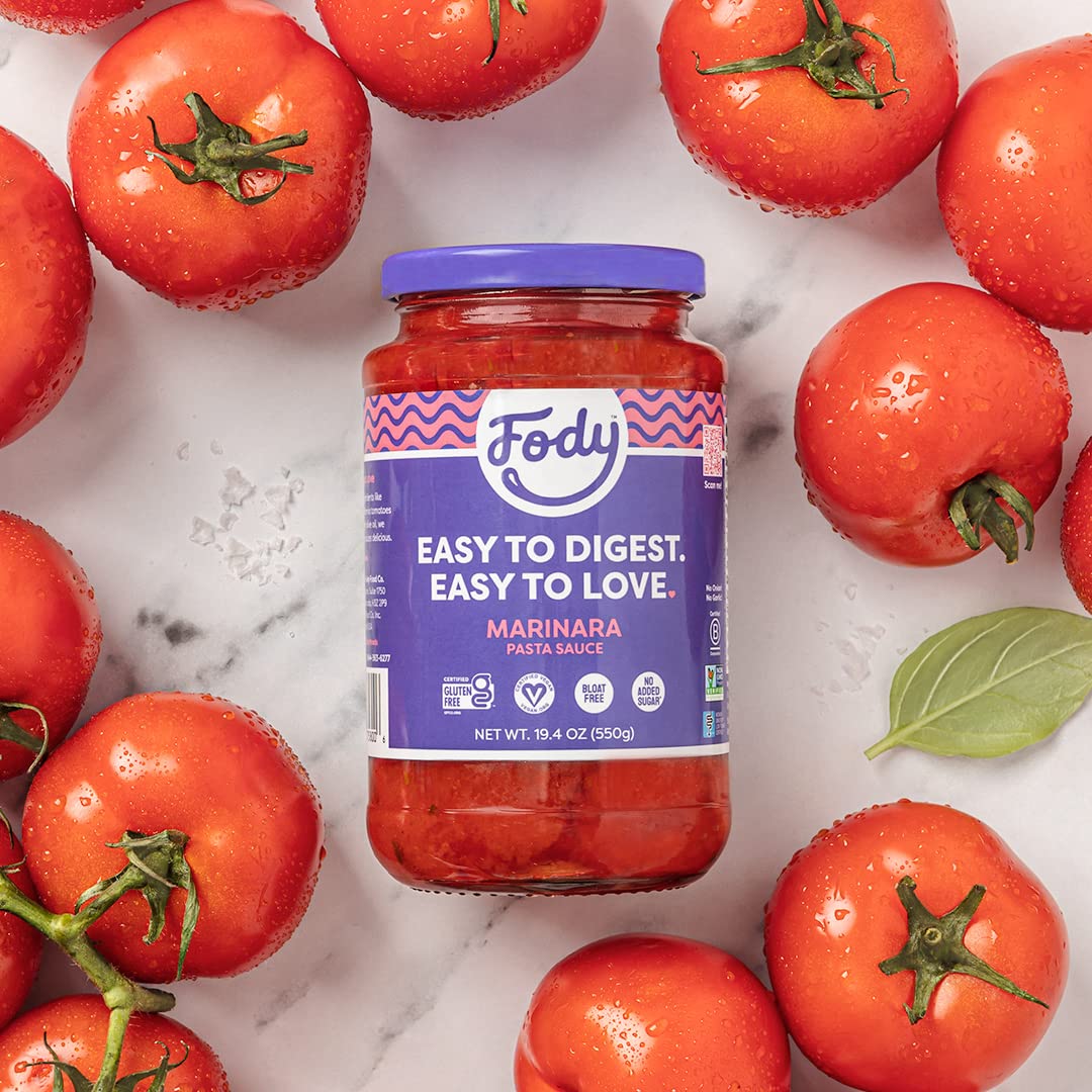 Fody Foods Marinara Pasta Sauce, 19.4 Oz, Garlic And Onion Free, Low Fodmap Certified, Gut & Ibs Friendly, Vegan, Non-Gmo, Gluten Free, Kosher : Grocery & Gourmet Food