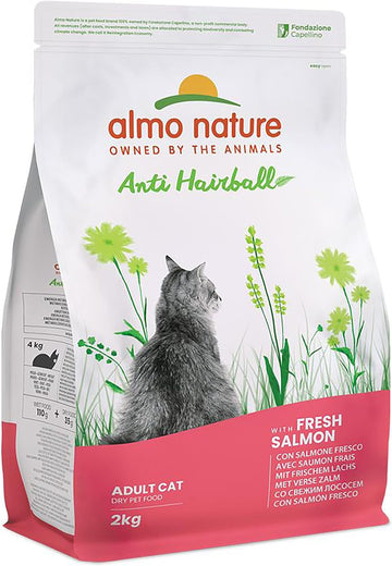 Almo Nature Functional Anti Hairball Dry Cat Food with Fresh Salmon, 2kg?672