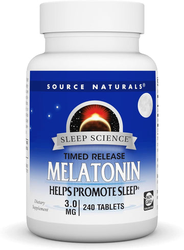 Source Naturals Time Released Melatonin 3 Mg - 240 Time Release Tablets