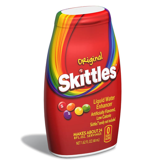 Skittles Singles To Go Liquid Water Enhancer, 1.62 Fl. Oz (1-Pack), Original, Low Calorie, Zero Sugar Drink Enhancer