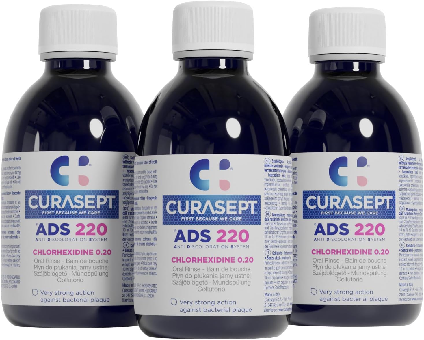 Curasept Mouthwash 0.2% 200Ml - Pack Of 3