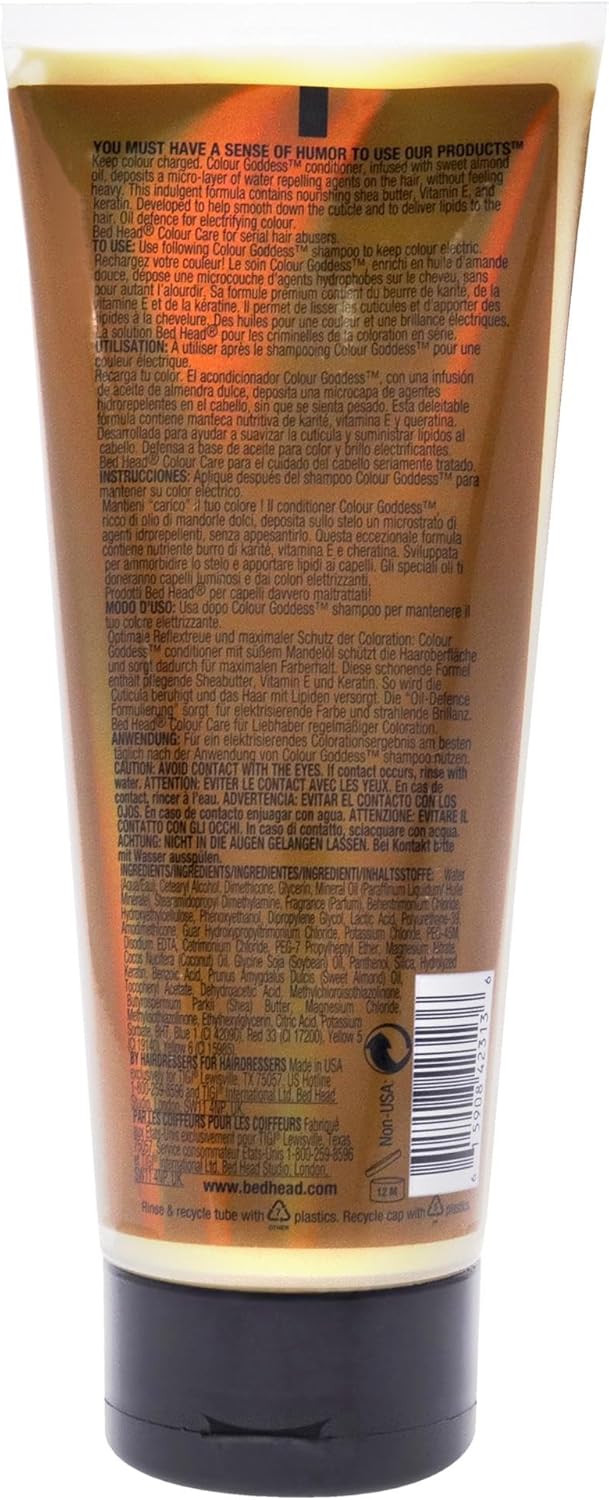 Bed Head by Tigi Colour Goddess Conditioner for Coloured Hair 200 ml : Amazon.co.uk: Beauty