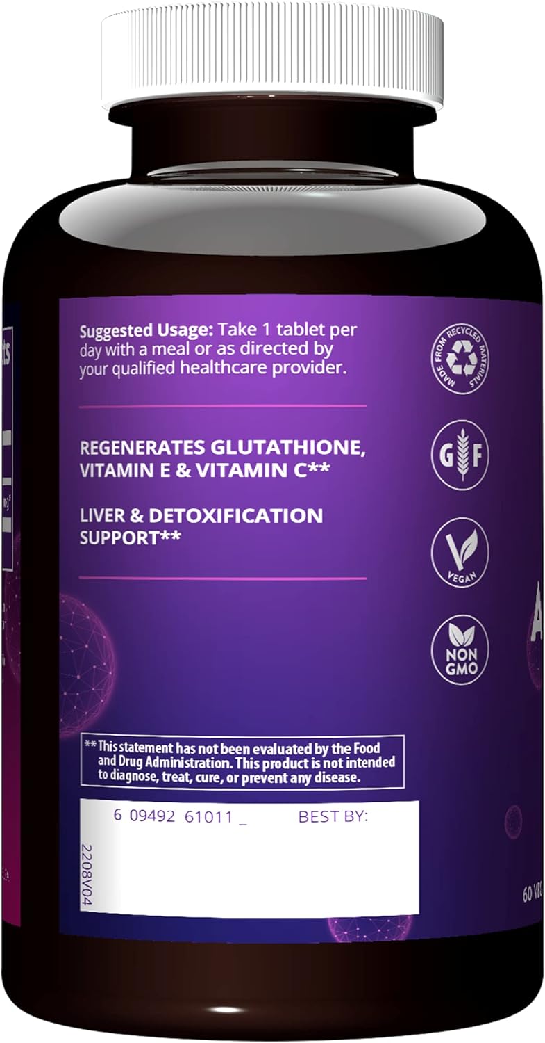 MRM Nutrition Alpha Lipoic Acid | 300mg ALA | Cell Protection | Liver health + detoxification | Potent antioxidant | Vitamin C + E regeneration | 60 servings : Health & Household