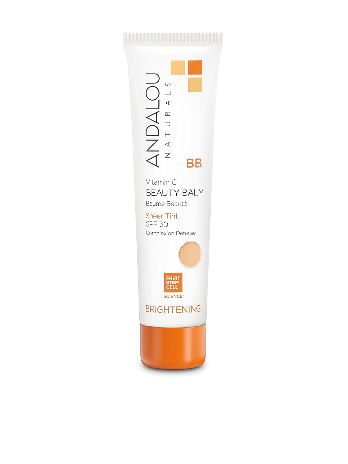 Andalou Naturals Vitamin C BB Beauty Balm Sheer Tint SPF 30, 2-in-1 BB Cream & Face Sunscreen with Broad Spectrum Protection, Mineral Sunscreen with Non-Nano Zinc Oxide, 2 Fl Oz : Beauty & Personal Care