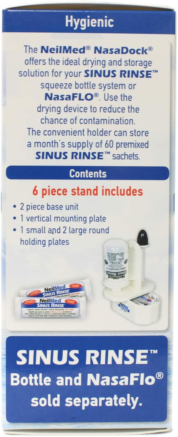 NeilMed Sinus Rinse NasaDock Plus Dry Dock Stand 1 Each (Value Pack of 4) : Health & Household