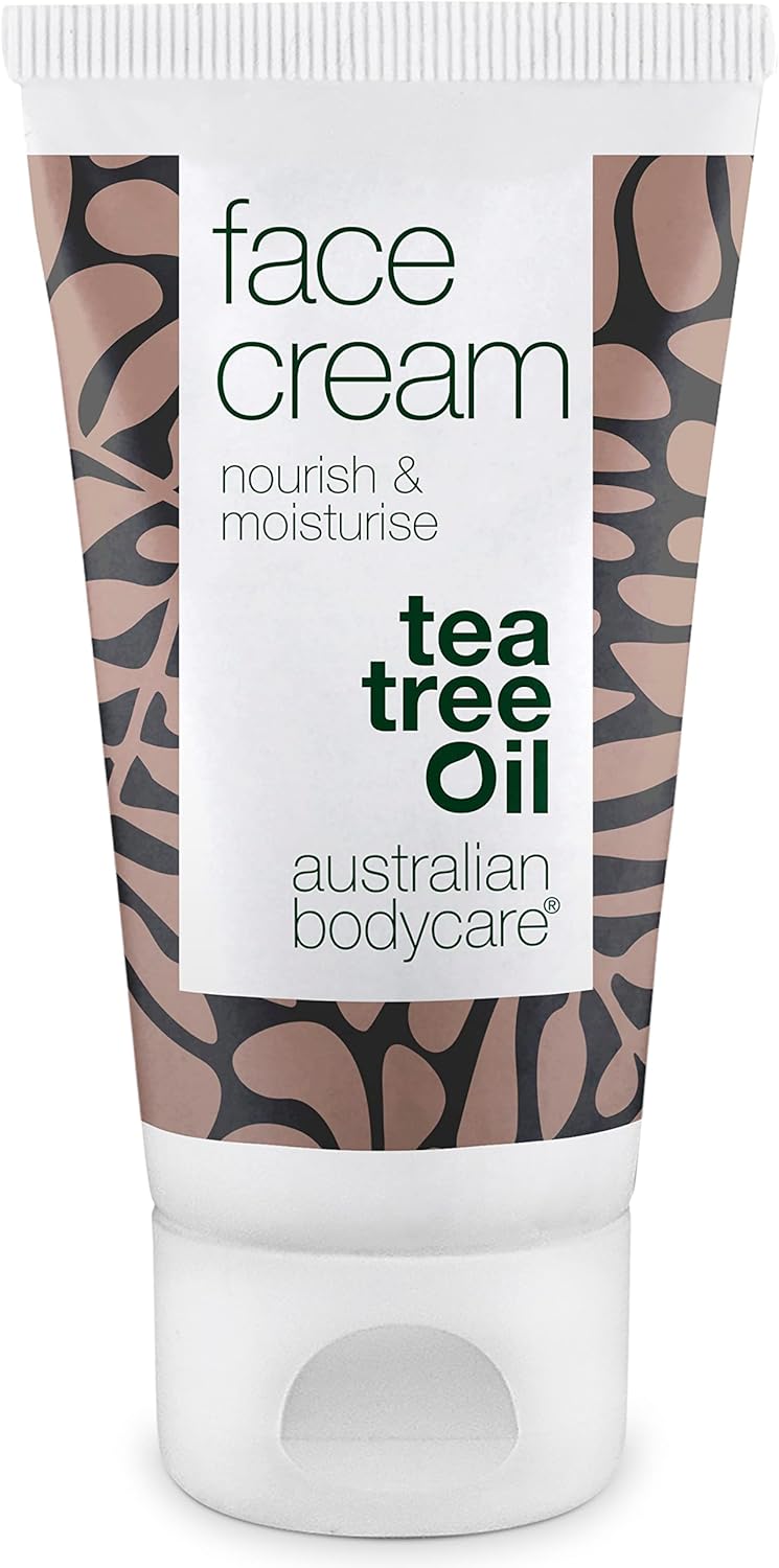 Australian Bodycare Face Cream 50ml - Moisturiser spot treatment, pimple, oily, acne prone skin. Tea Tree Cream Face Moisturiser. Spot Cream and anti blemish moisturiser. 100% Natural Tea Tree Oil