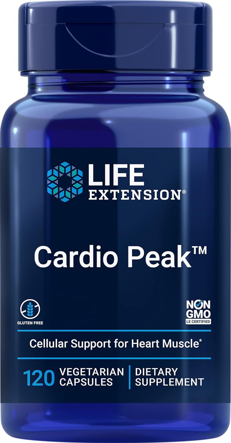 Life Extension - Cardio Peak with Standardized Arjuna & Hawthorn - 120 Vcaps (Pack of 2)