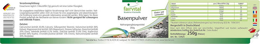 Fairvital | Alkaline powder - with calcium and magnesium - VEGAN - 250g