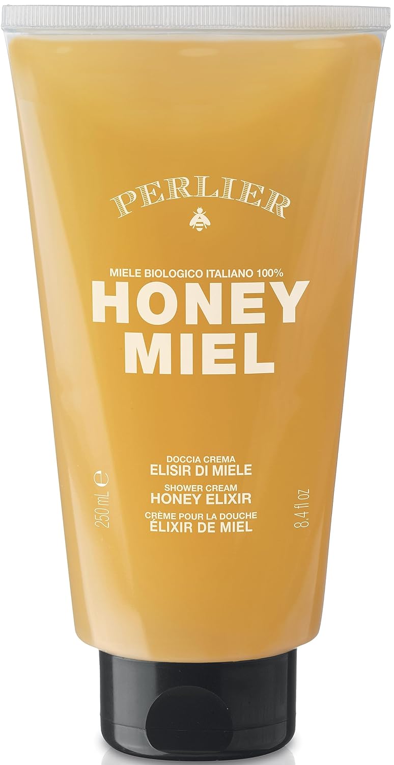 Perlier Honey Miel Doccia Crema Elisir Di Miele Biologico 100% Italiano, Shower Gel Honey Elixir 250 Ml, 8.4 Fl Oz Made In Italy [Italian Import]