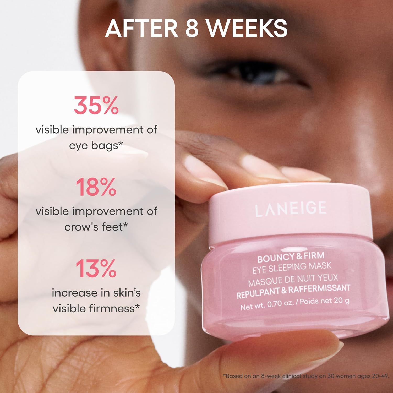 Laneige Plump & Hydrate Trio: Bouncy & Firm Travel-Sized Skincare Set With Eye, Face, & Lip Sleeping Masks For Glowing, Firm, & Hydrated Skin : Beauty & Personal Care