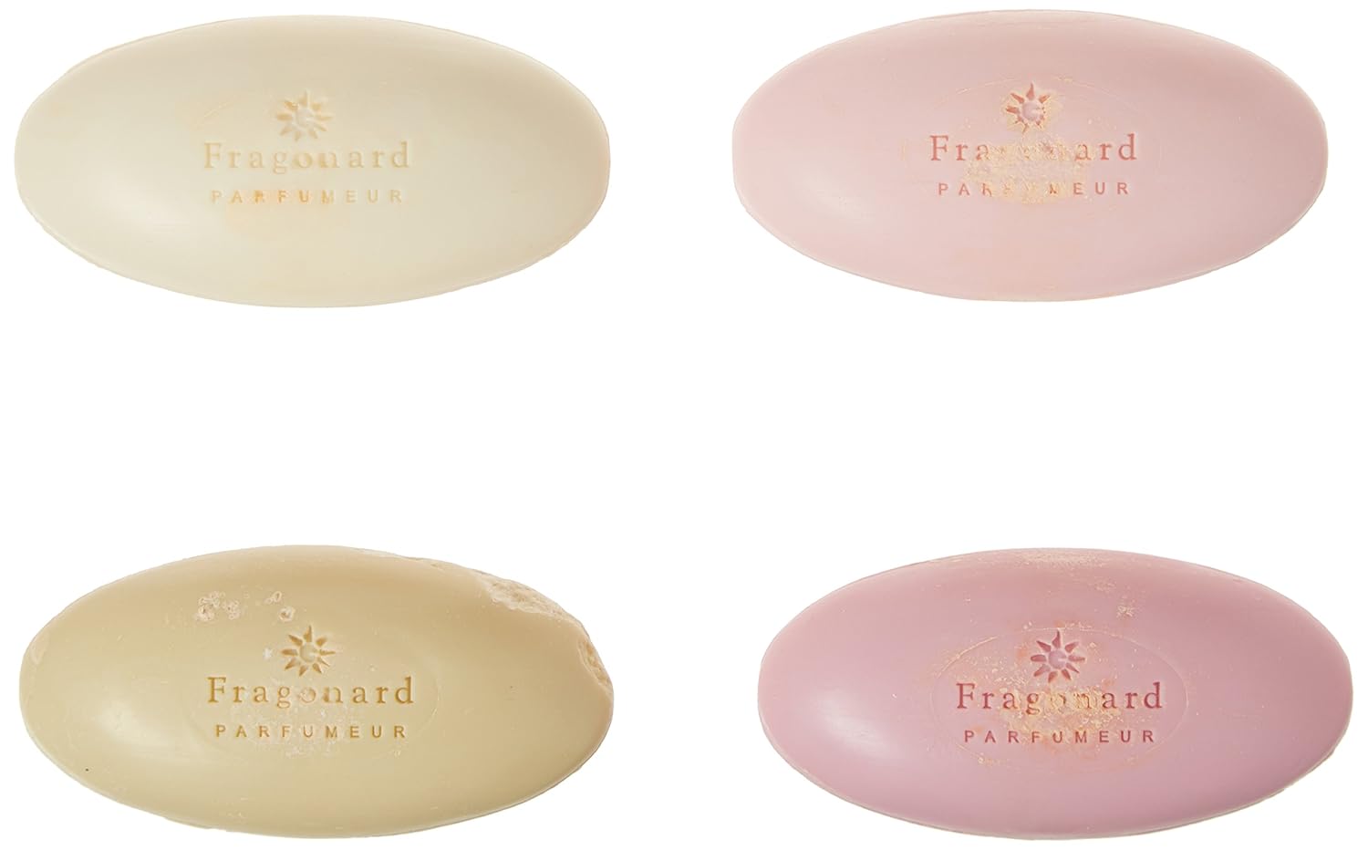 Fragonard - Fragonard Flower Gift Box Of 4 Assorted Scented Soaps - Pink, White, Yellow, And Purple : Beauty & Personal Care