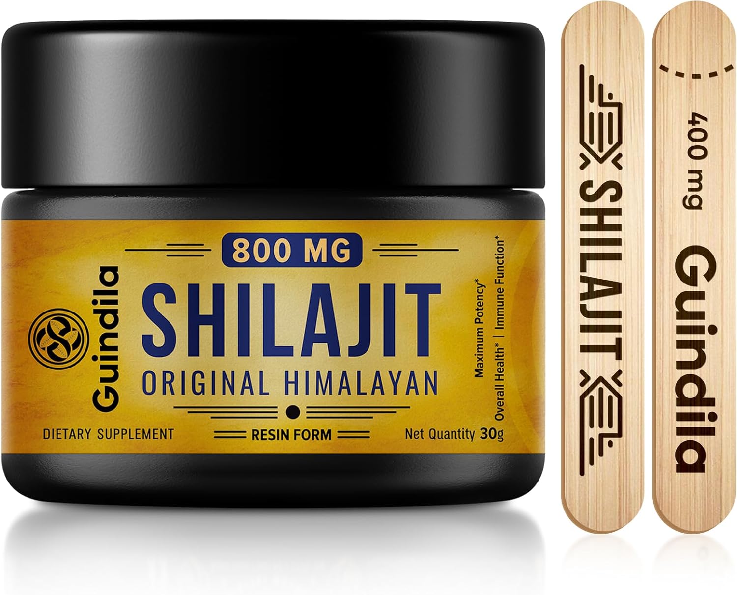 800Mg Shilajit Supplement - Shilajit Pure Himalayan Organic Shilajit Resin With Maximum Potency, Original From Himalayan With 85+ Trace Minerals & Fulvic Acid For Focus & Energy, Immunity, 30 Grams