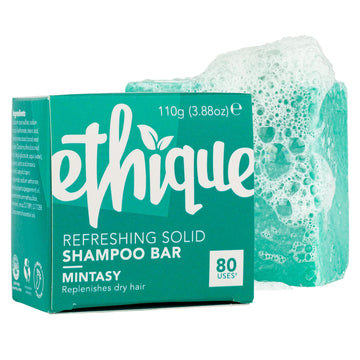 Ethique Mintasy - Refreshing Solid Shampoo Bar for Balanced to Dry & Damaged Hair - Vegan, Eco-Friendly, Plastic-Free, Cruelty-Free, 3.88 oz (Pack of 1)