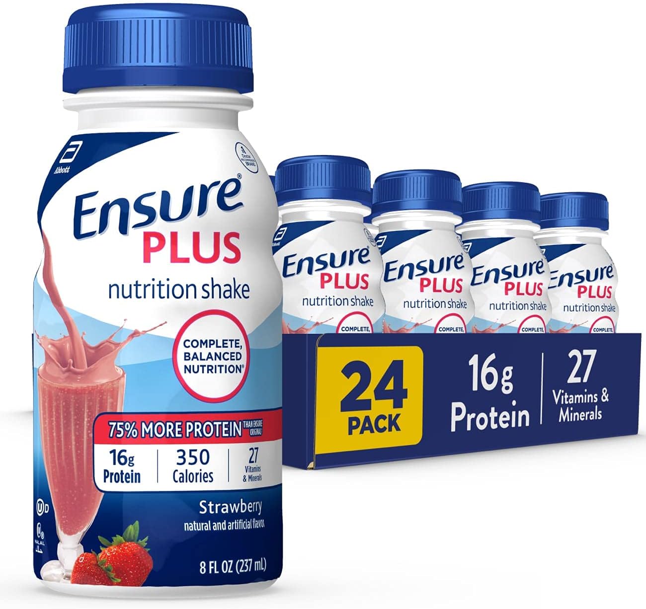 Ensure Plus Nutrition Shake with 16 Grams of Protein, Meal Replacement