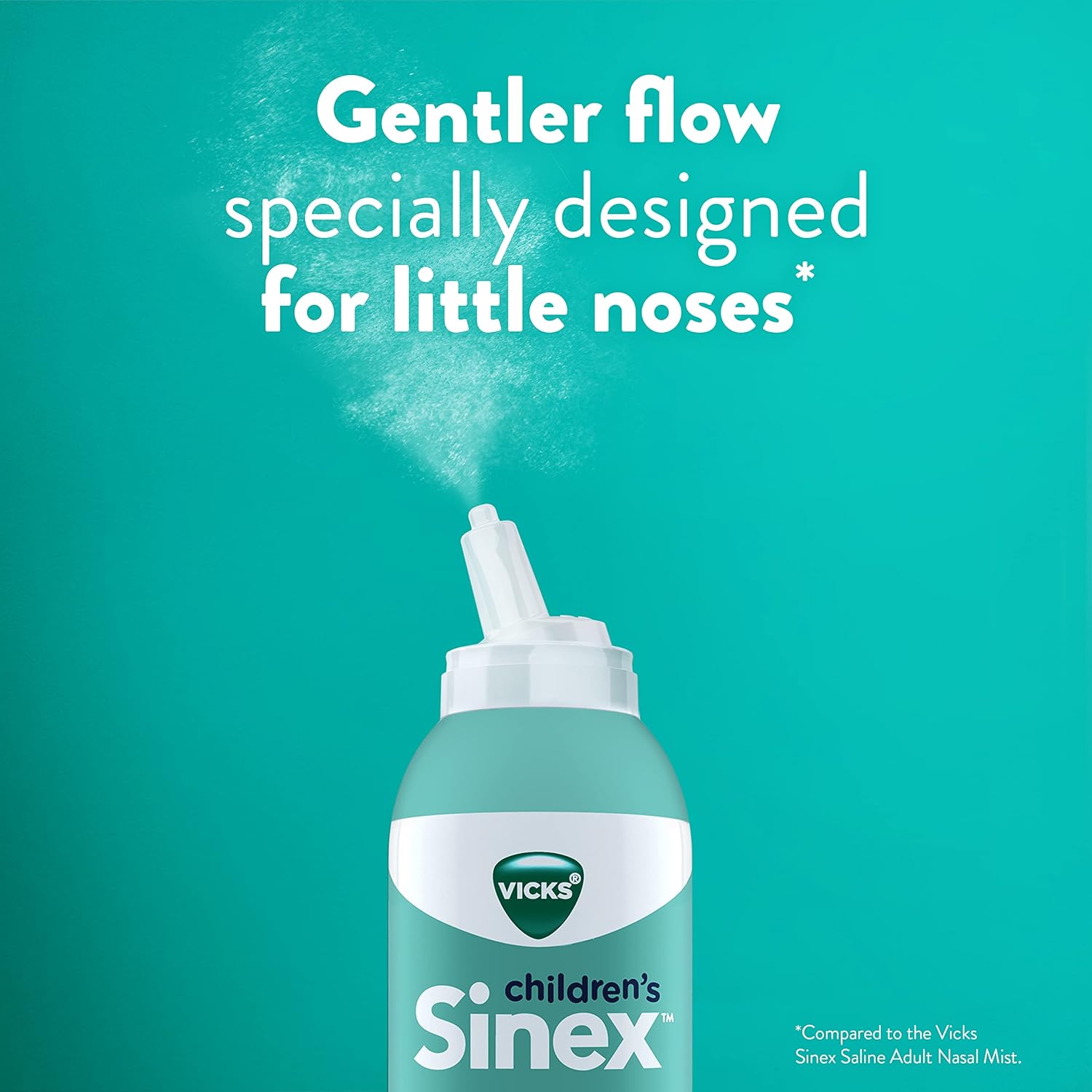 Vicks Sinex, Children's Saline Nasal Spray, Drug Free Ultra Fine Mist with Hint of Aloe, Ages 1+, Fast Everyday Stuffy Nose Relief for Kids, Clear Mucus from a Cold or Allergy, 5 OZ x 2 : Health & Household