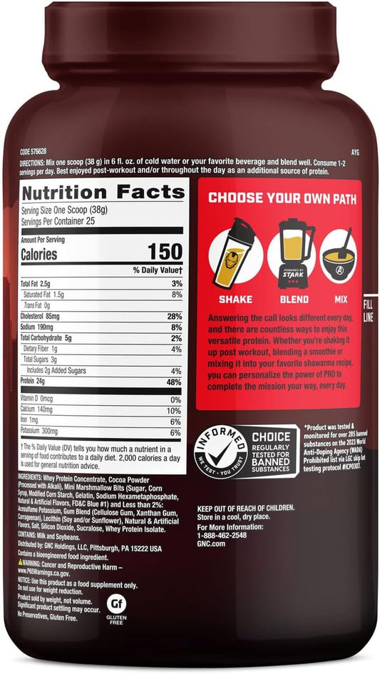 Gnc Pro Performance 100% Whey - Marvel: High-Flying S'Mores (25 Servings)