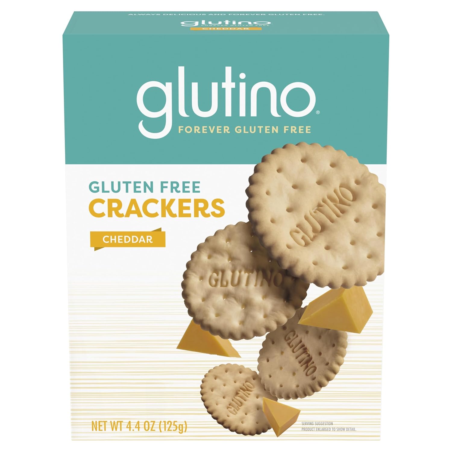 Glutino Gluten Free Crackers, Cheddar, 4.4 Ounce Boxes (Pack Of 6)