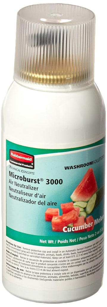 Rubbermaid Commercial Refill for Microburst 3000 Automatic Odor Control System, Cucumber Melon, FG750363