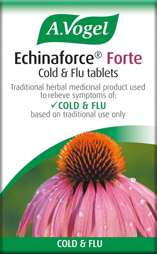 A.Vogel Echinaforce Forte Cold & Flu Tablets | High Strength 1200Mg | Our Highest Strength Echinacea Tablet | Relieve Symptoms Of Cold & Flu | 40 Tablets