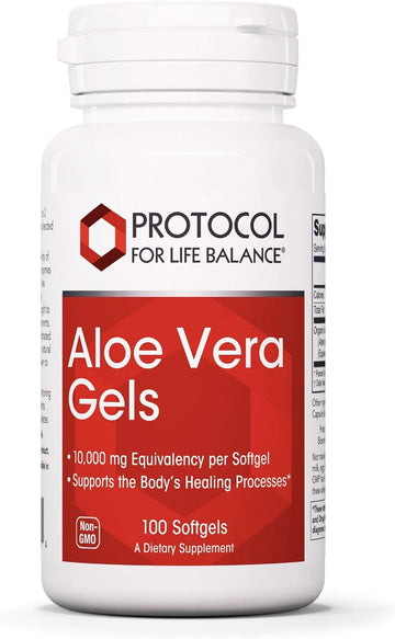 Protocol Aloe Vera Gels - Digestive and Healing Support - 100 Softgels