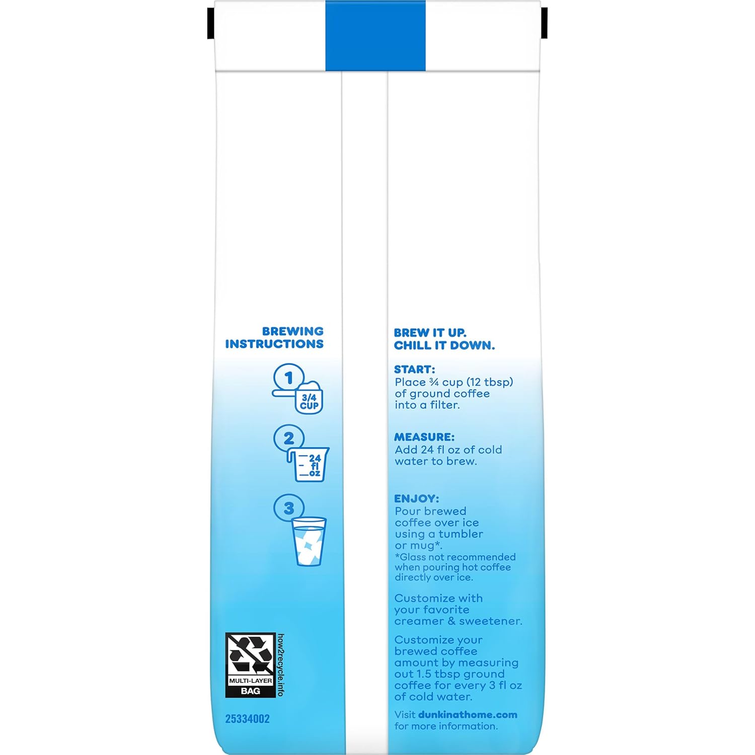 Dunkin' Cold Ground Coffee, 10 Ounce (Pack Of 6)