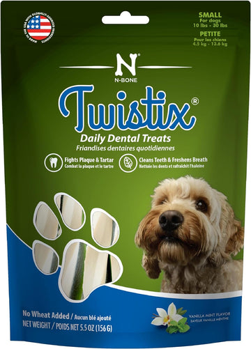 Twistix 5.5-Ounce Original Dental Chew Treats For Dogs, Small, Vanilla Mint Flavor