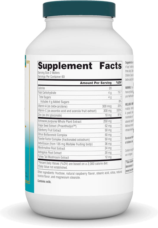 Source Naturals Wellness Immune Chewable, Great-Tasting Defense Complex*, 120 Wafers