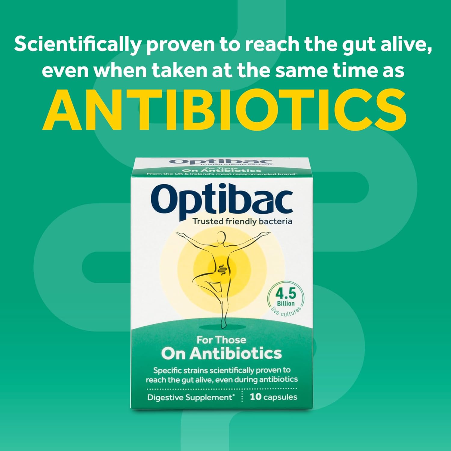 Optibac Probiotics For Those On Antibiotics - 10 Capsules : Health & Household