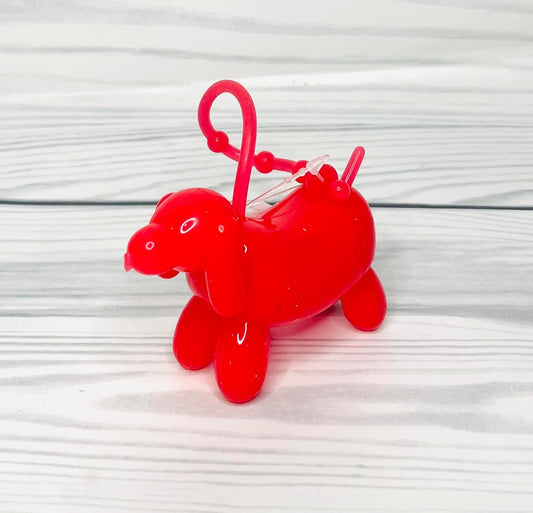 Bath and Body Works Red Dog Balloon Animal Pocketbac Hand Sanitzer Holder