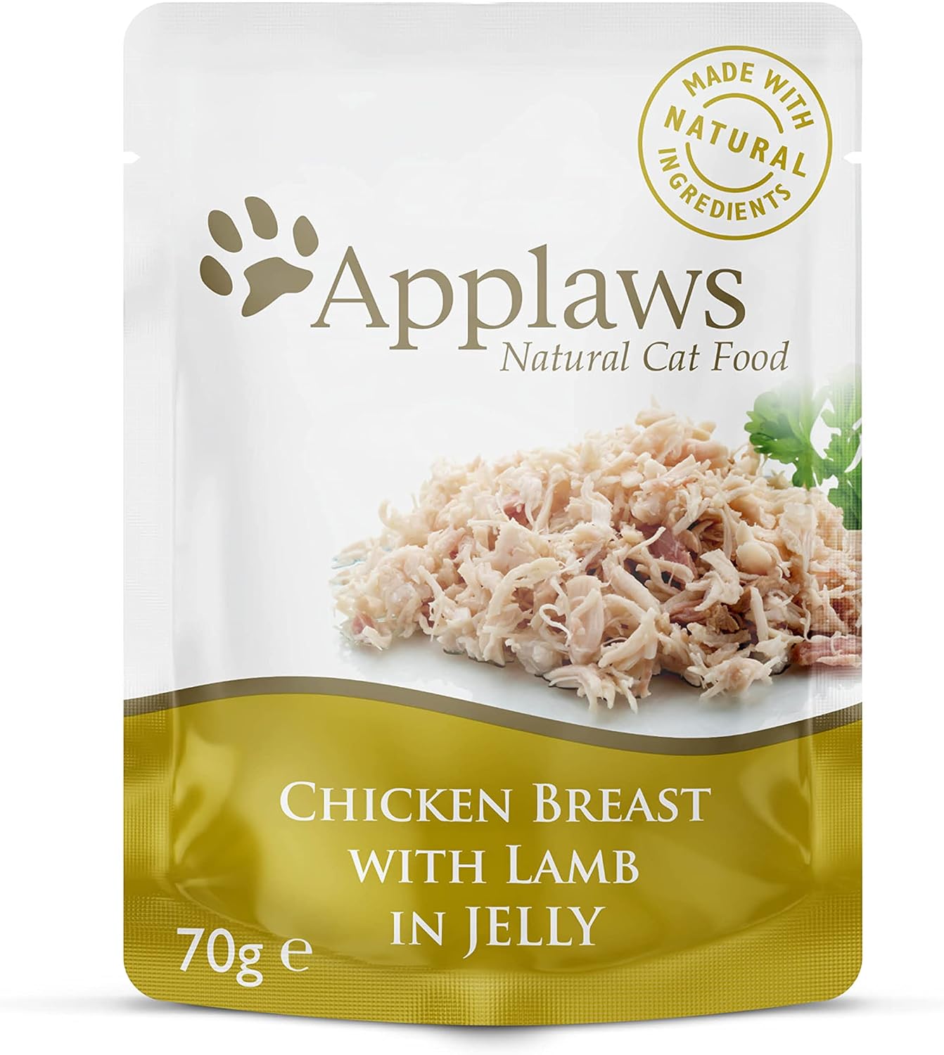 Applaws Natural Wet Cat Food Chicken with Lamb in Jelly 70 g Pouch (Pack of 16)?8253ML-A