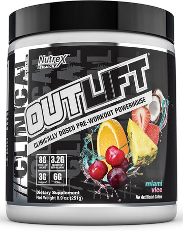 Nutrex Research 10 Serving Outlift Powder, Miami Vice, 8.89 Ounce
