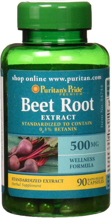 Puritan'S Pride Beet Root Extract 500Mg, 90 Count