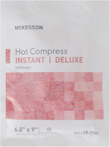 Mckesson Hot Compress, Instant Hot Pack, Disposable, 6 4/5 In X 9 In, 1 Count, 24 Packs, 24 Total