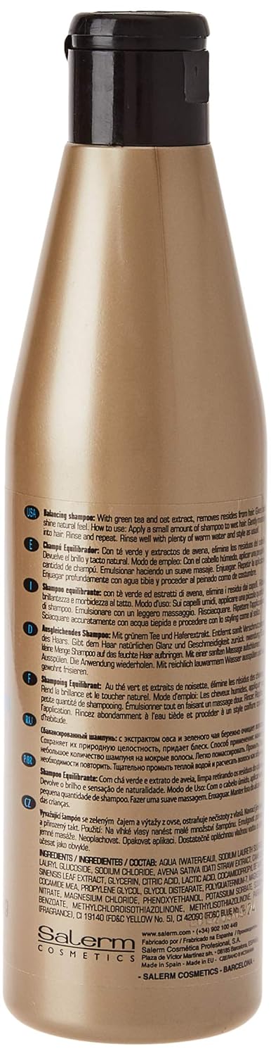 Salerm Equilibrium Balancing Shampoo For Unisex, 9.0 Ounce
