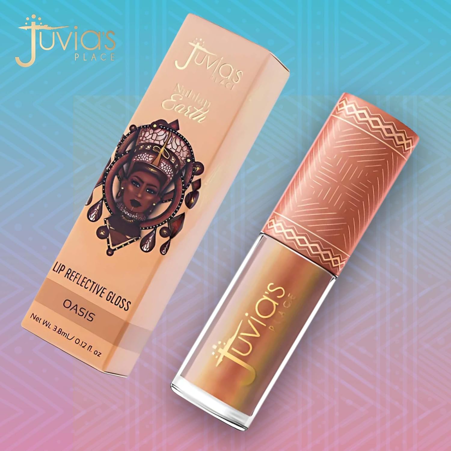 Juvia'S Place Nubian Earth Lip Reflect Lip Gloss Nubian Nude - Non-Sticky Lip Makeup, Hydrating Lip Gloss, Tinted Lip Gloss, Shine & Glow Lip Makeup, Beauty & Personal Care Products For Lips : Beauty & Personal Care
