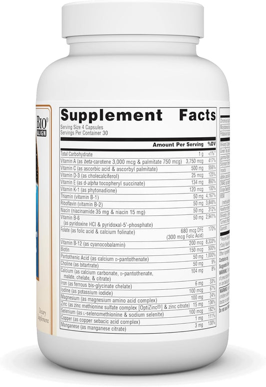 Source Naturals Life Force Multiple Daily Multivitamin High Potency Essential Vitamins, Minerals, Antioxidants & Nutrients - Energy & Immune Boost - 120 Capsules