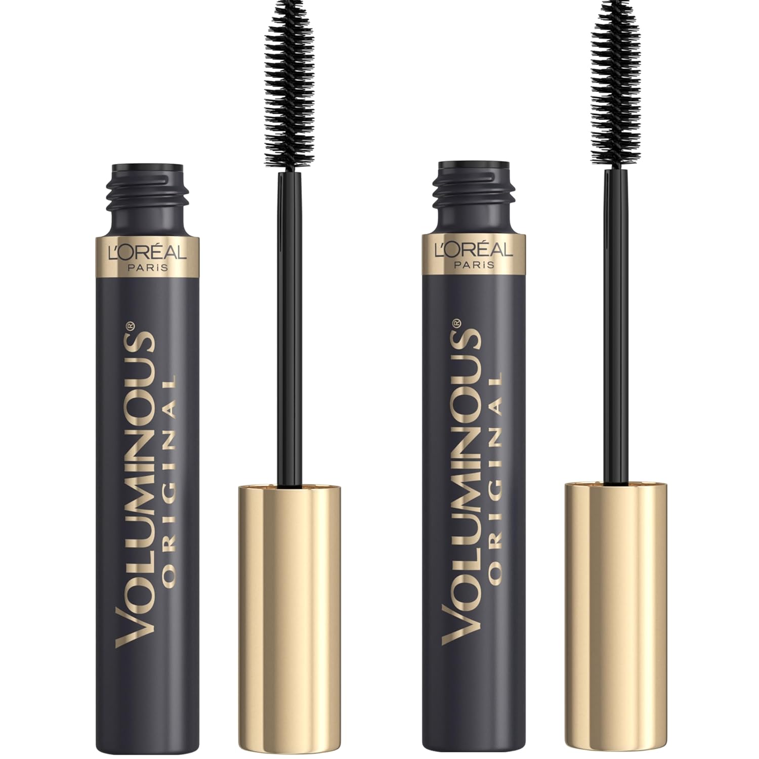 L'Oreal Paris Makeup Voluminous Original Volume Building Mascara, Black, 2 Count