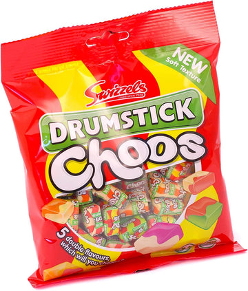 Swizzels Drumstick Choos Sharing Bag 150G, Chewy Sweets For Sharing
